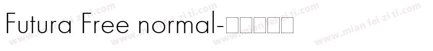 Futura Free normal字体转换